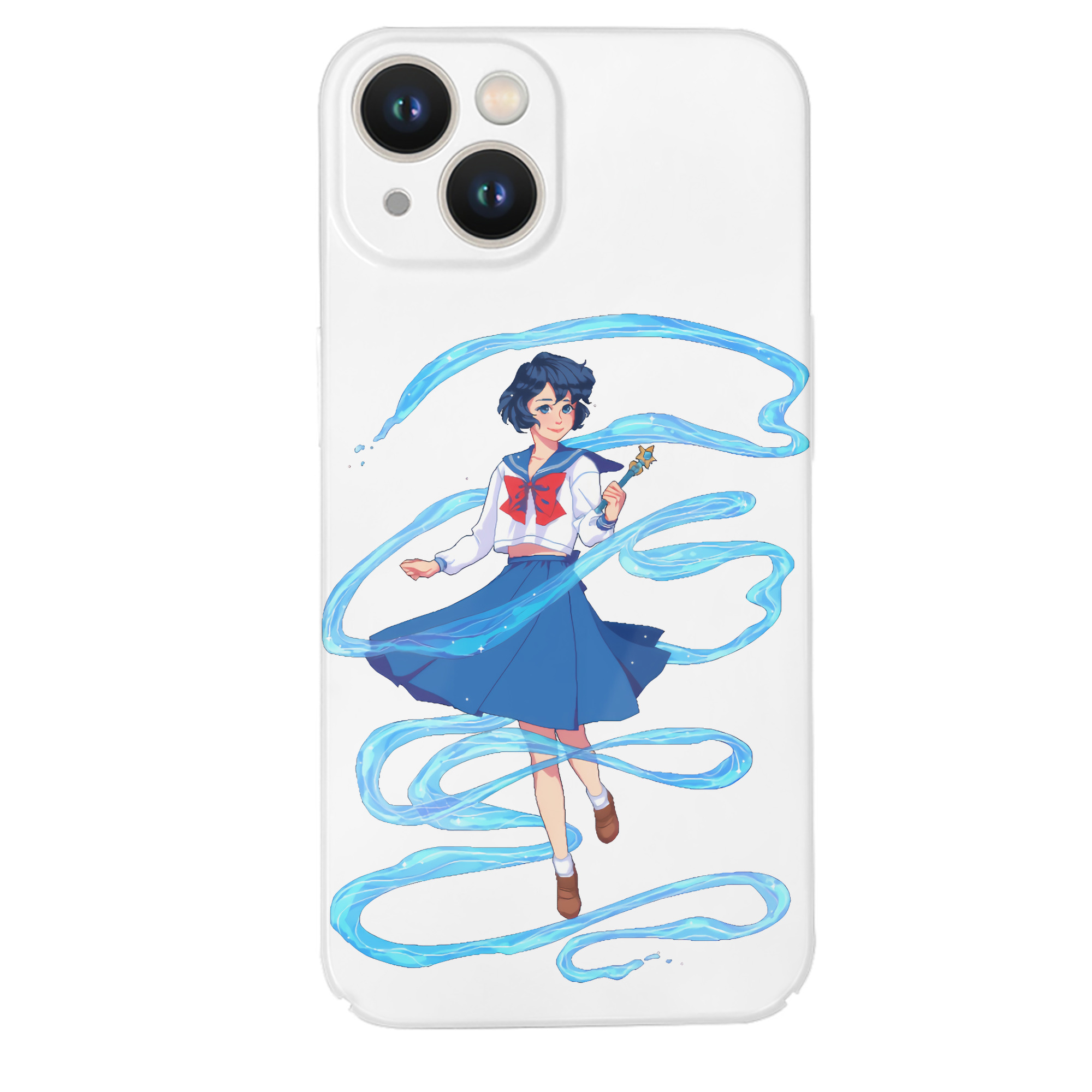 （画像用） 美少女戦士セーラームーン 水野 亜美 みずの あみ Sailor Moon Mizuno Ami 【iPhone 14シリーズ対応】ハードケース